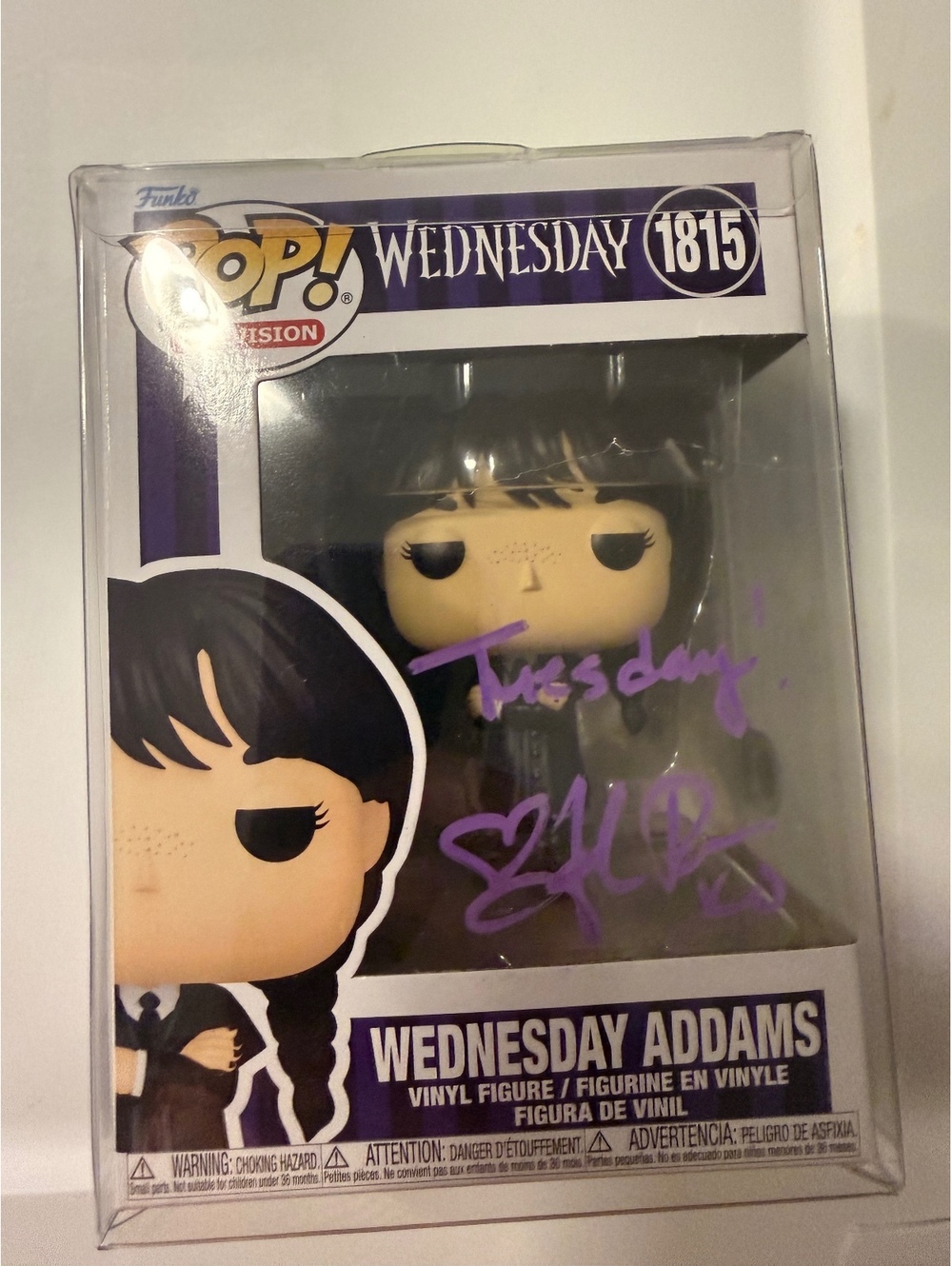Funko Pop! Wednesday Addams #1815 Signed by Felissa Rose SWAU Auto
